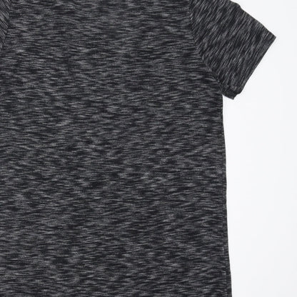 Papaya Womens Grey   Basic T-Shirt Size 10  - Cut out detail