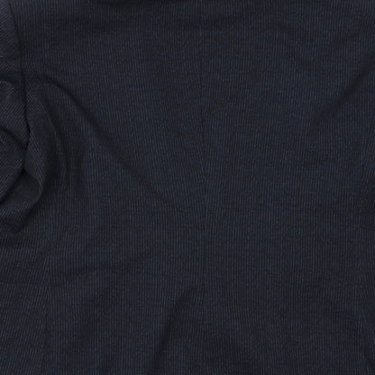 NEXT Womens Blue Striped  Jacket Suit Jacket Size 16