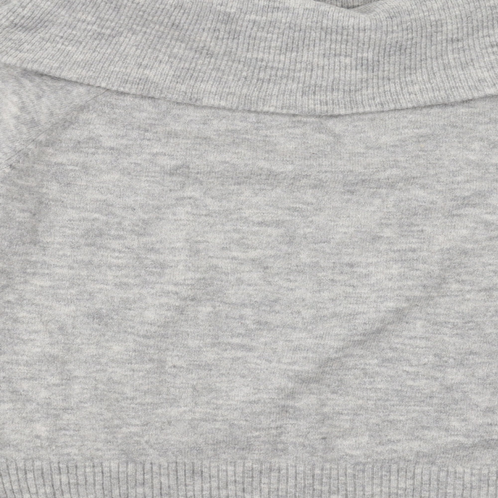 H&M Womens Grey   Pullover Jumper Size S