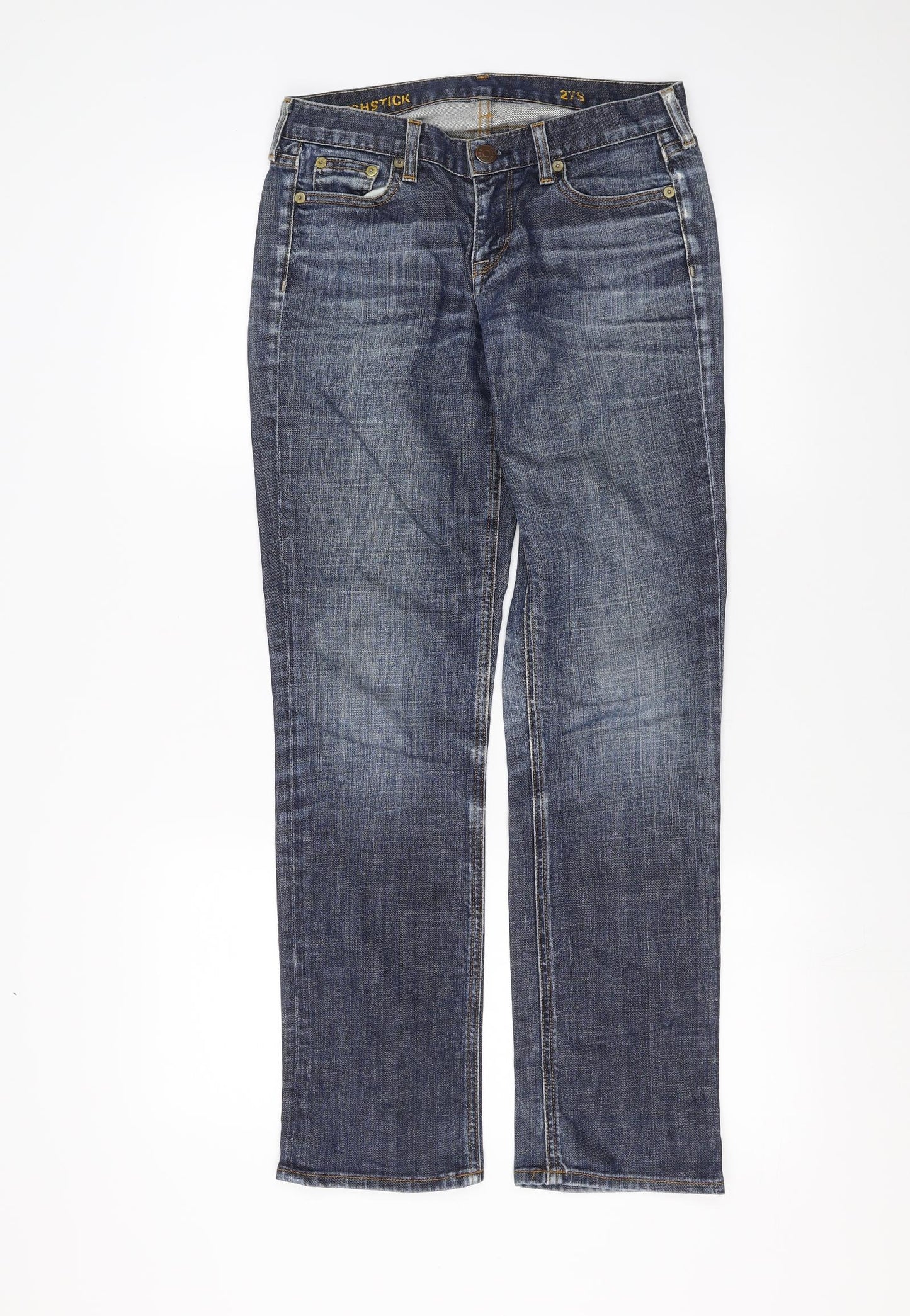 Matchstick Womens Blue  Denim Straight Jeans Size 27 in L29 in