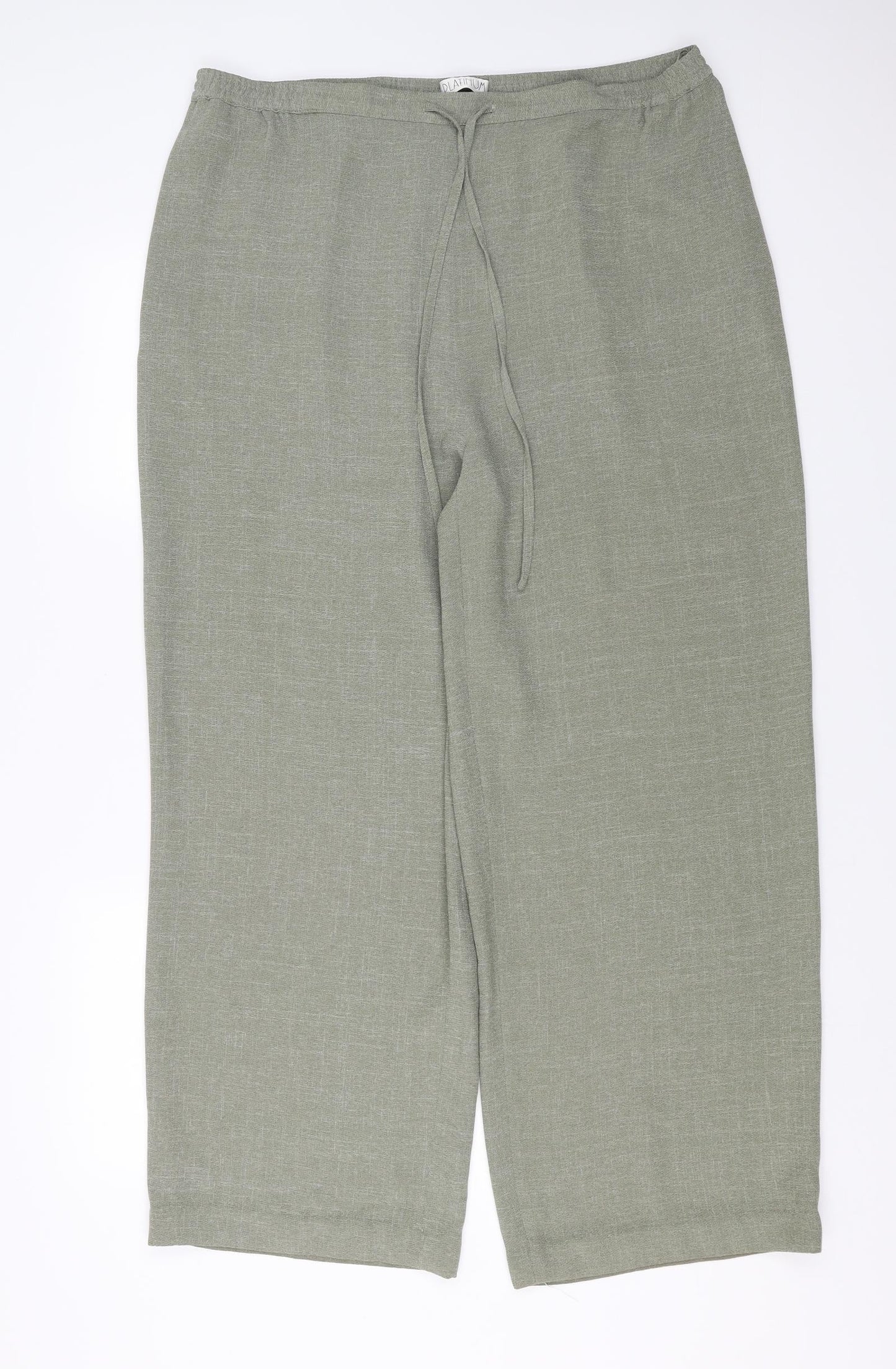 Womens UK Size 20 Platinum Regular Fit  Green Trousers