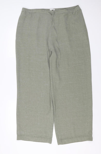 Womens UK Size 20 Platinum Regular Fit  Green Trousers