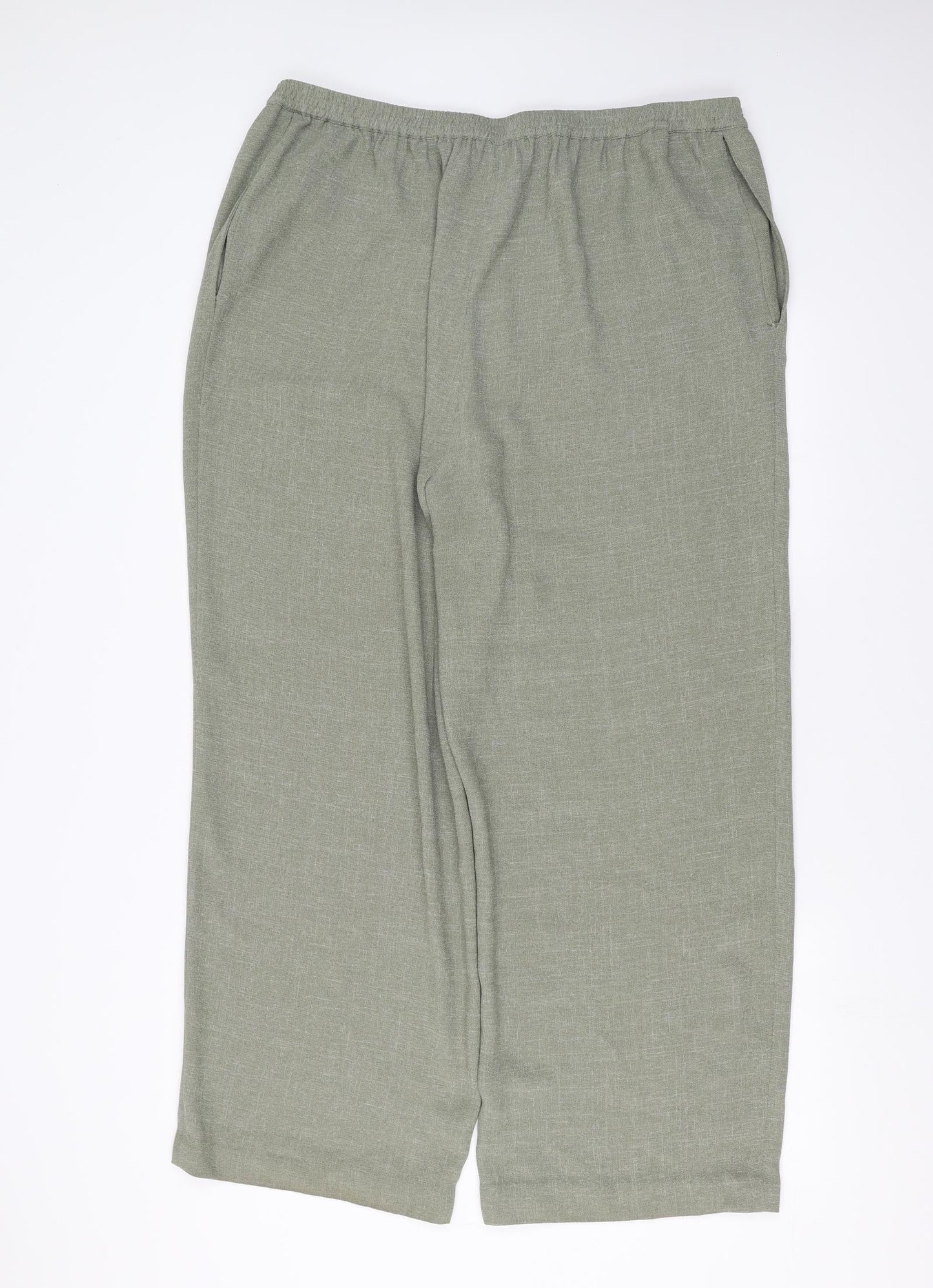 Womens UK Size 20 Platinum Regular Fit  Green Trousers