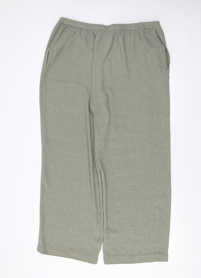 Womens UK Size 20 Platinum Regular Fit  Green Trousers