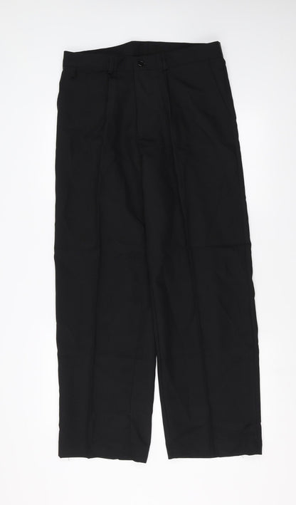 Womens UK Size 16 Preworn Regular Fit  Black Trousers