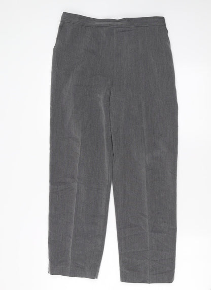 Womens UK Size 14 Preworn Regular Fit  Grey Trousers