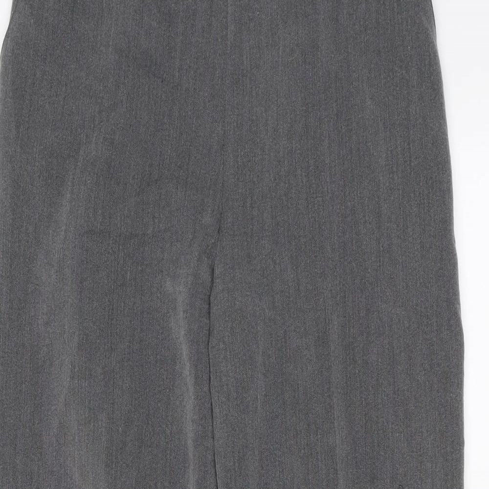Womens UK Size 14 Preworn Regular Fit  Grey Trousers