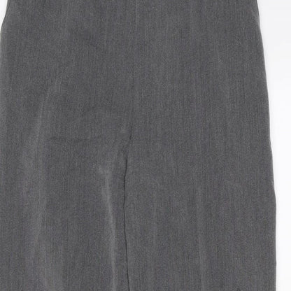 Womens UK Size 14 Preworn Regular Fit  Grey Trousers