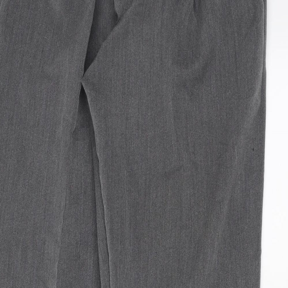 Womens UK Size 14 Preworn Regular Fit  Grey Trousers