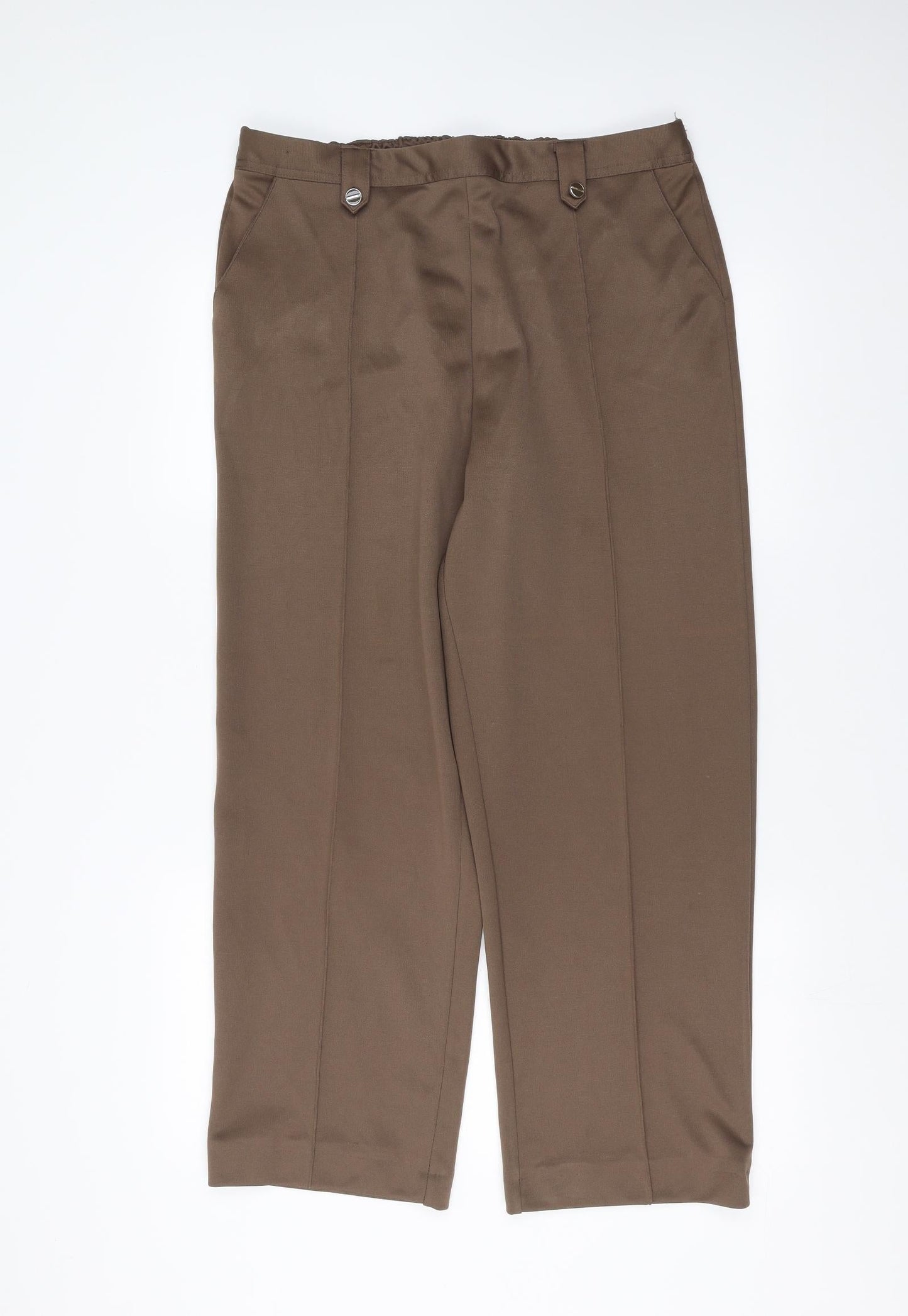 BM collection Womens Brown   Trousers  Size 16 L27 in
