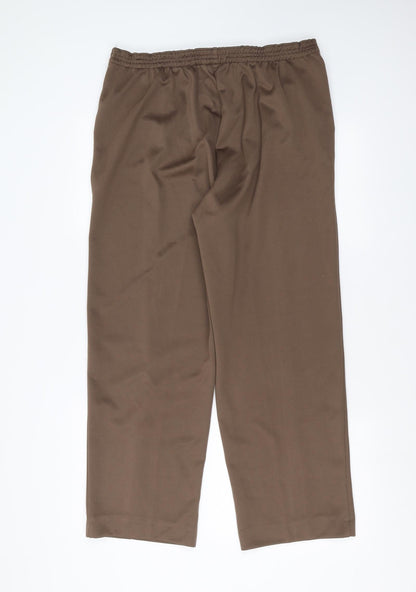 BM collection Womens Brown   Trousers  Size 16 L27 in
