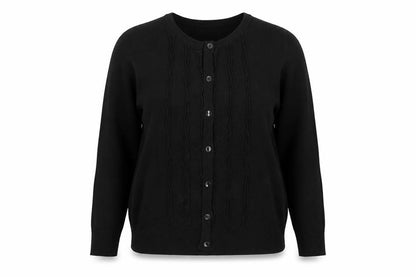 Adini Womens Black   Cardigan Jumper Size L