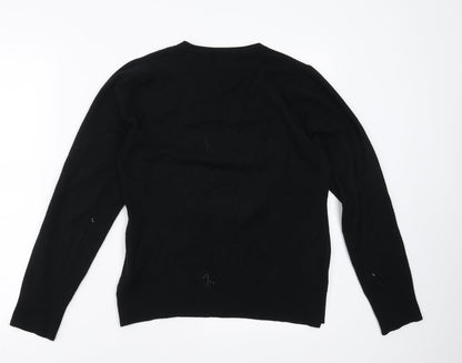 Adini Womens Black   Cardigan Jumper Size L