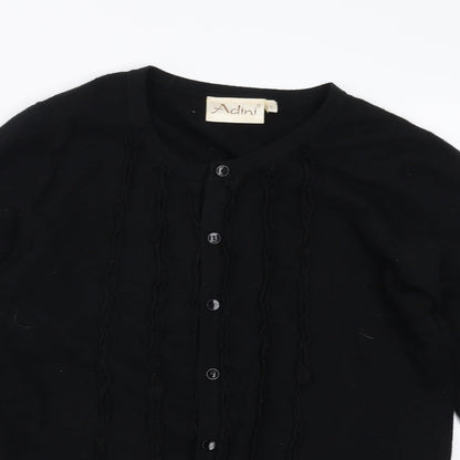 Adini Womens Black   Cardigan Jumper Size L