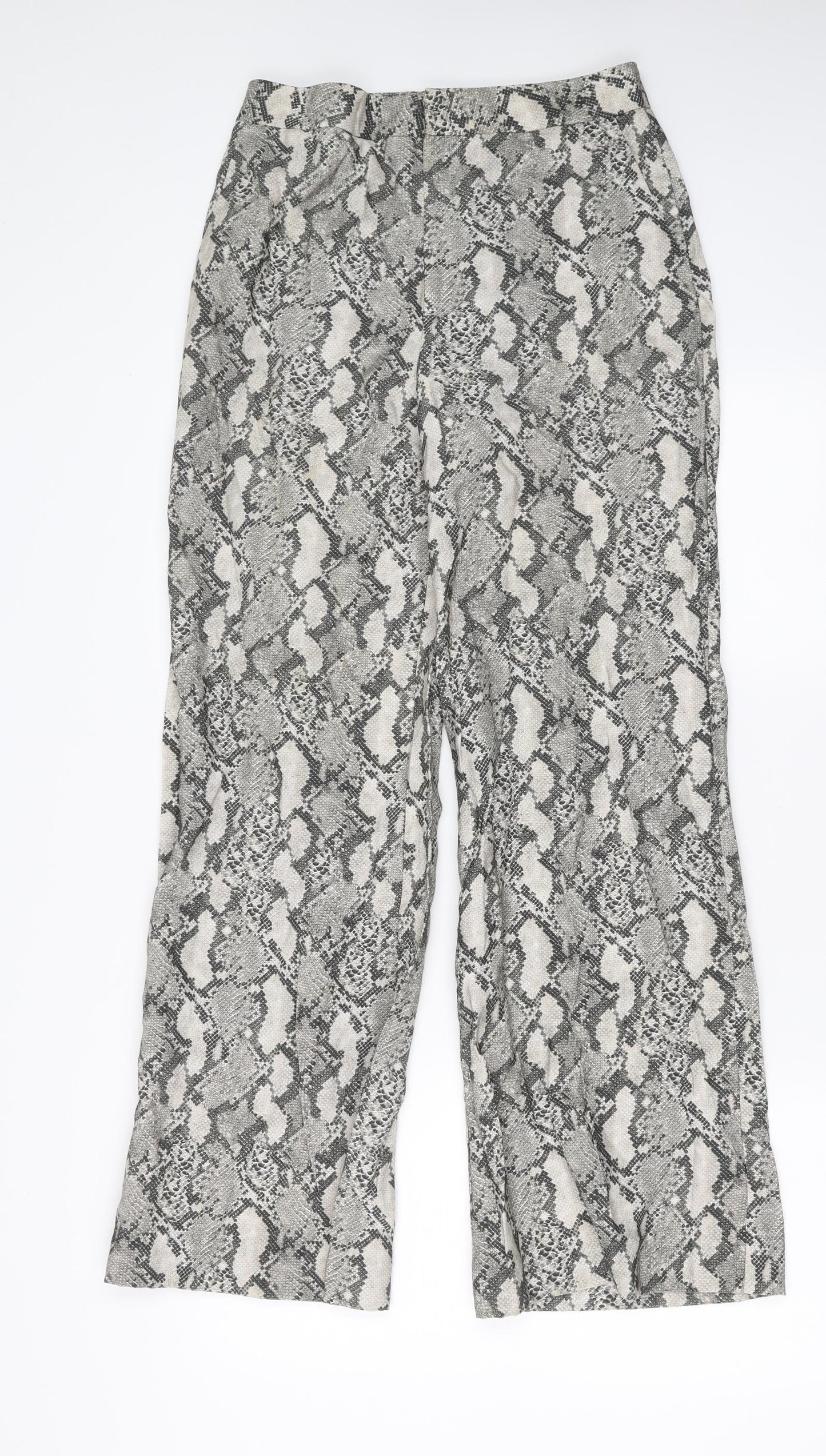 Womens UK Size 8 H&M Regular Fit  Grey Trousers