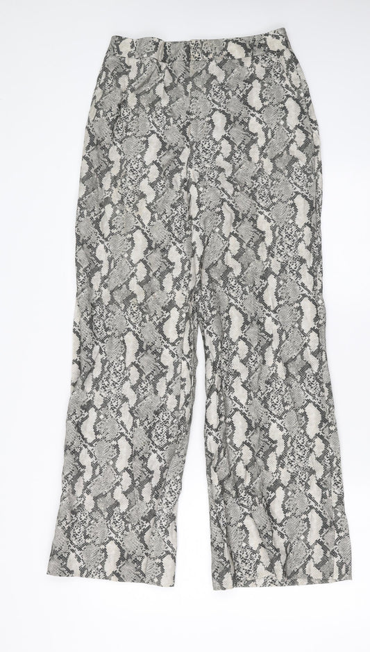 Womens UK Size 8 H&M Regular Fit  Grey Trousers