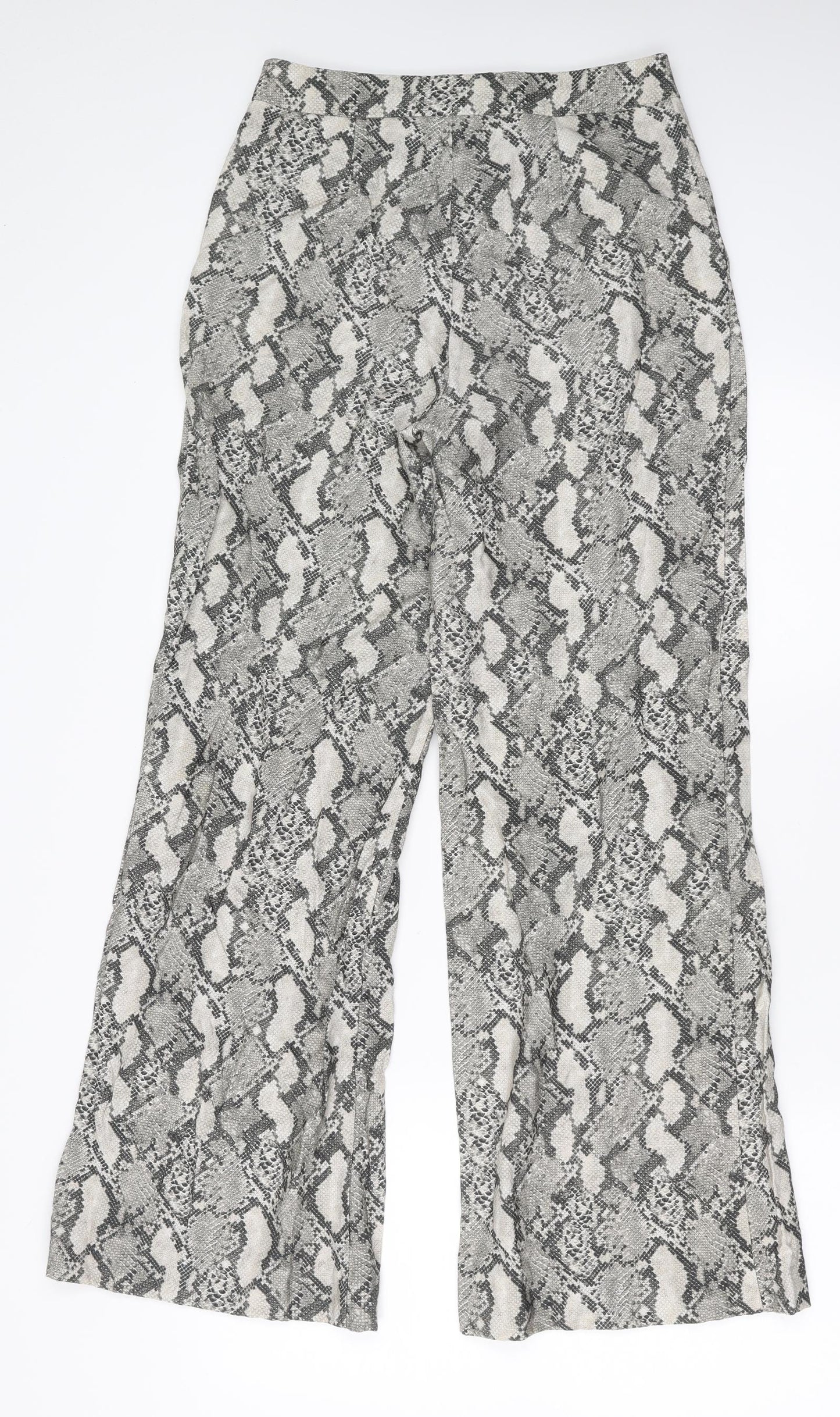 Womens UK Size 8 H&M Regular Fit  Grey Trousers