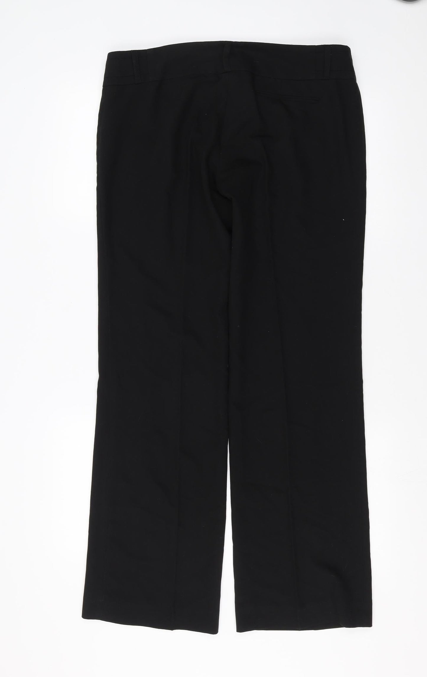 Womens UK Size 12 River Island Regular Fit  Black Trousers