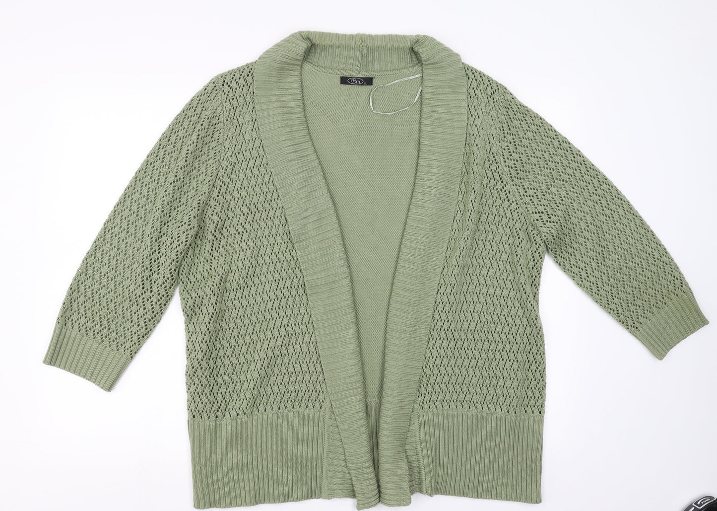 BM collection Womens Green   Cardigan Jumper Size XL