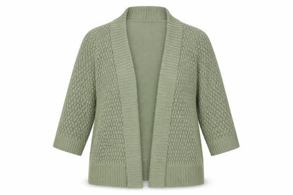 Bonmarché Womens Green Cardigan Jumper Size XL
