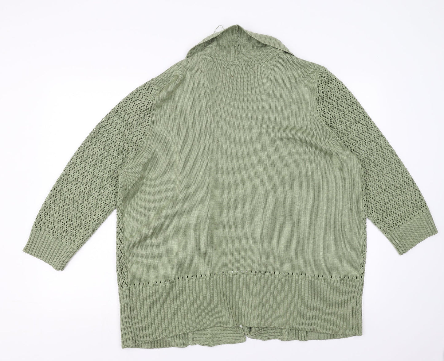 BM collection Womens Green   Cardigan Jumper Size XL