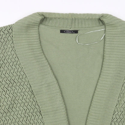 BM collection Womens Green   Cardigan Jumper Size XL