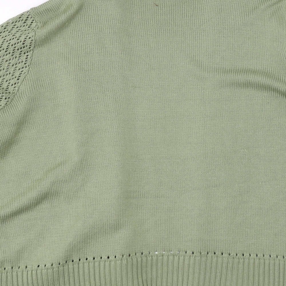 BM collection Womens Green   Cardigan Jumper Size XL