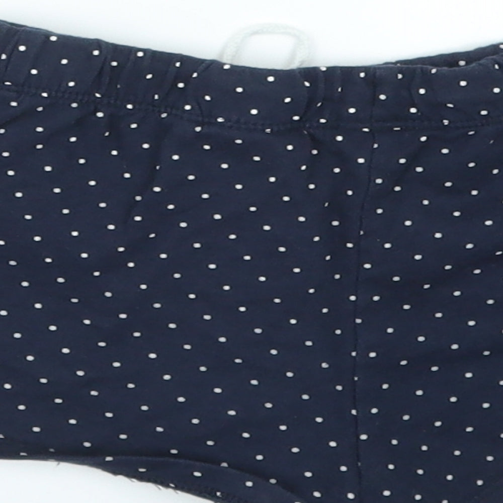H&M Girls Blue Polka Dot  Boyfriend Shorts Size 6 Years