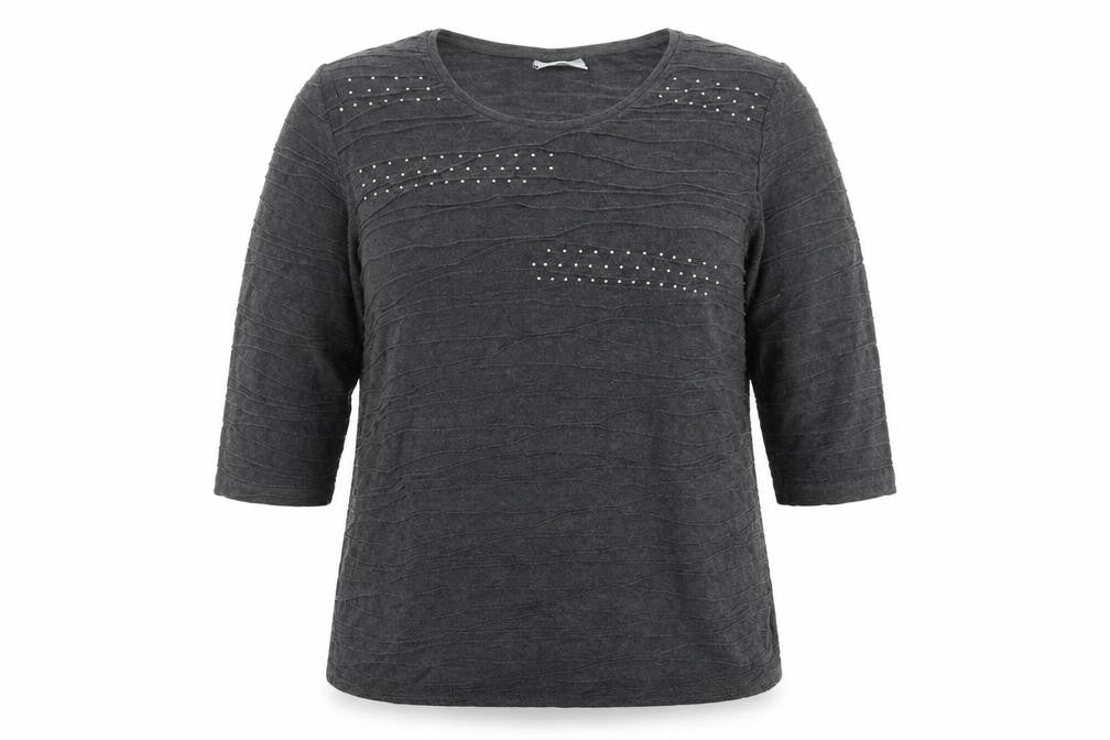 Womens UK Size XL Canda Grey Basic T-Shirt