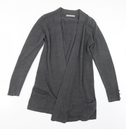 Marks and Spencer Womens Grey  Knit Cardigan Jumper Size 8