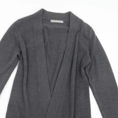 Marks and Spencer Womens Grey  Knit Cardigan Jumper Size 8