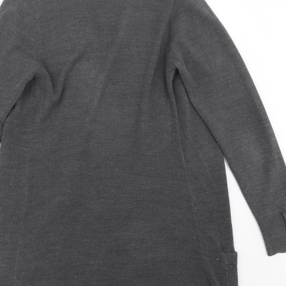 Marks and Spencer Womens Grey  Knit Cardigan Jumper Size 8