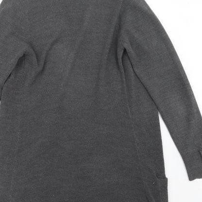 Marks and Spencer Womens Grey  Knit Cardigan Jumper Size 8