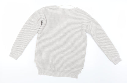 Primark Womens Beige  Knit Pullover Jumper Size 6