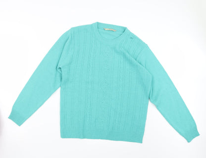 Additional front view of Akal Collection women’s green jumper, size S