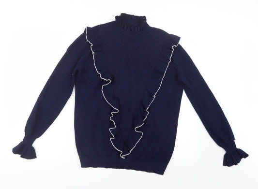 Sweewe Womens Blue  Knit Pullover Jumper Size L
