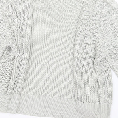 F&F Womens Grey  Knit Cardigan Jumper Size 14