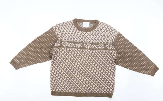 Preworn Womens Beige  Knit Pullover Jumper Size M