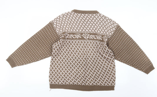Preworn Womens Beige  Knit Pullover Jumper Size M