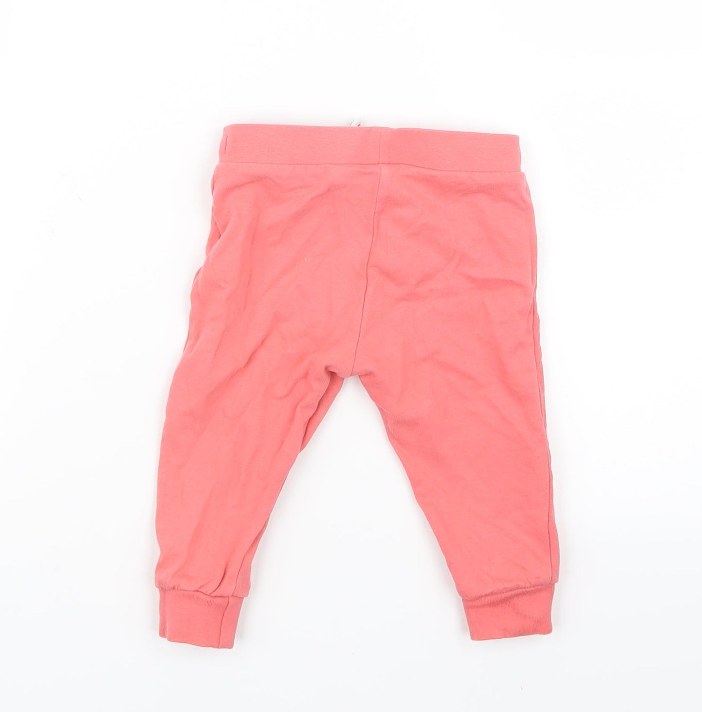 F&F Girls Pink   Jogger Trousers Size 6-9 Months