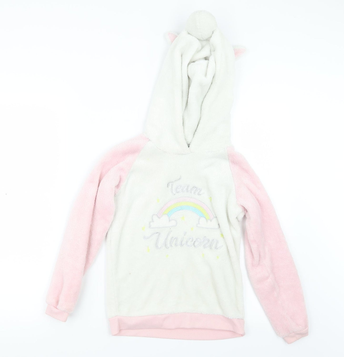 I Believe In Unicorns Girls Pink Geometric  Top Pyjama Top Size 10-11 Years  - Unicorn