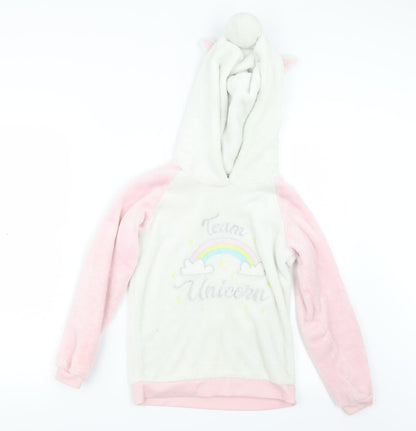 I Believe In Unicorns Girls Pink Geometric  Top Pyjama Top Size 10-11 Years  - Unicorn