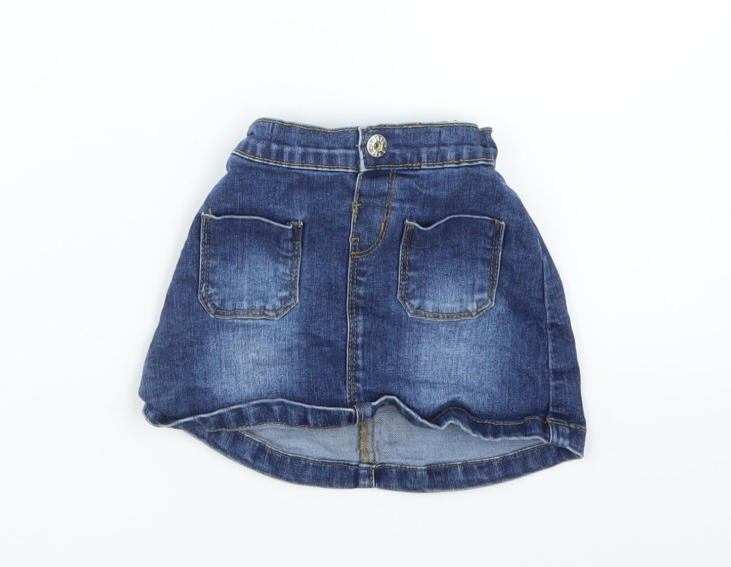Denim 365 Girls Blue  Denim A-Line Skirt Size 18-24 Months
