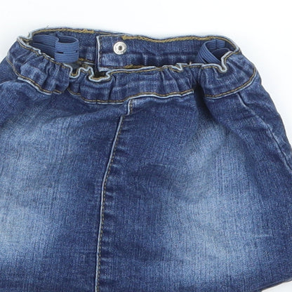 Denim 365 Girls Blue  Denim A-Line Skirt Size 18-24 Months