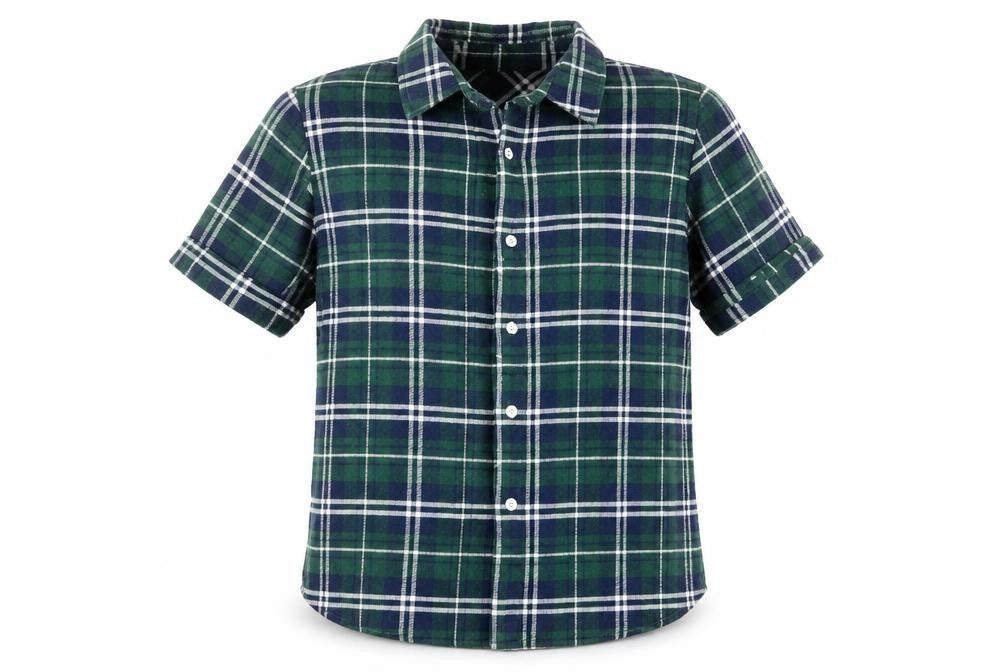 Mens UK Size L Measeor Blue  Button-Up Short Sleeve Casual Shirt