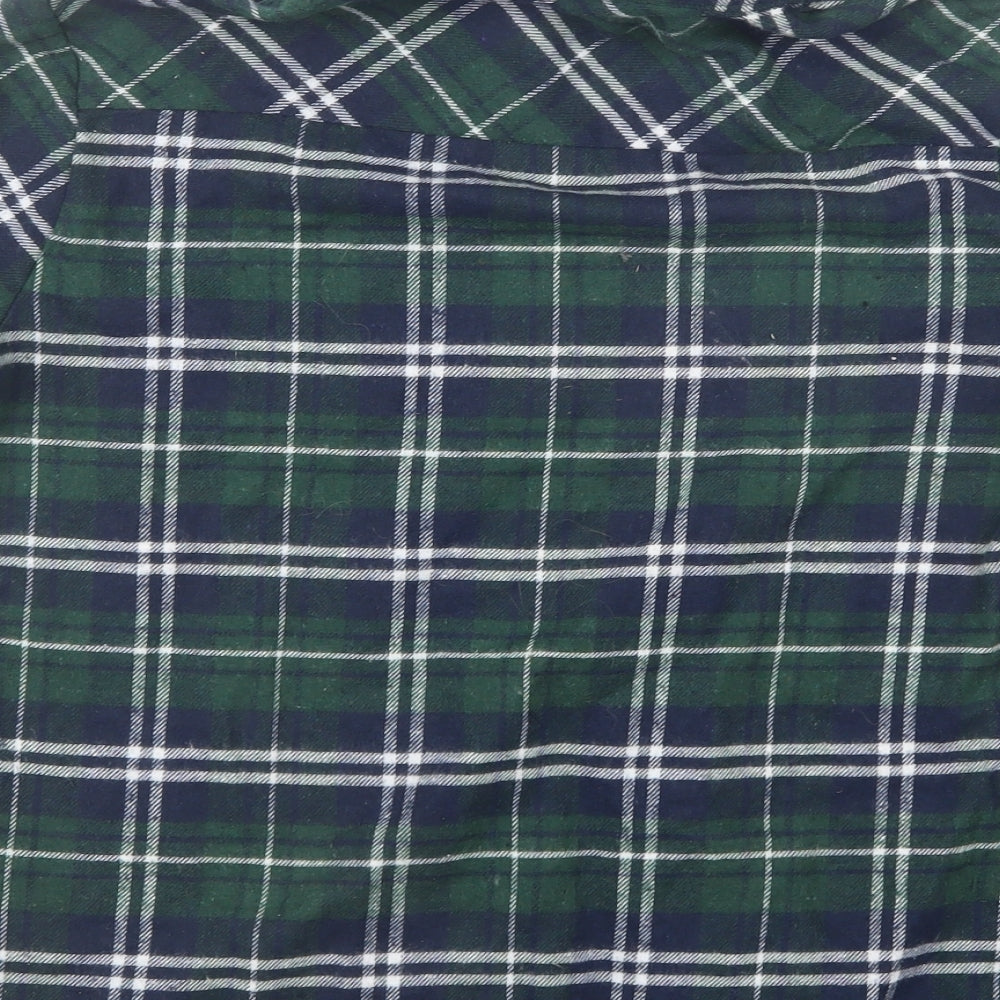 Mens UK Size L Measeor Blue  Button-Up Short Sleeve Casual Shirt