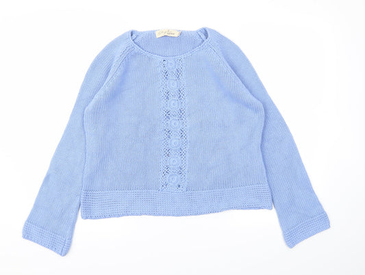 Style Womens Blue   Pullover Jumper Size M
