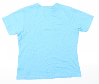 Womens UK Size 14 Kustom Kit Blue Basic T-Shirt