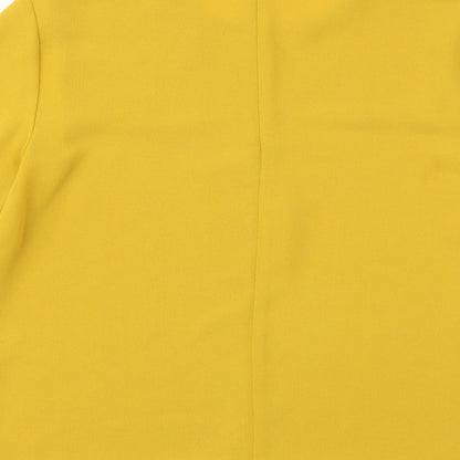 Womens UK Size 6 TOPSHOP Yellow Basic Blouse
