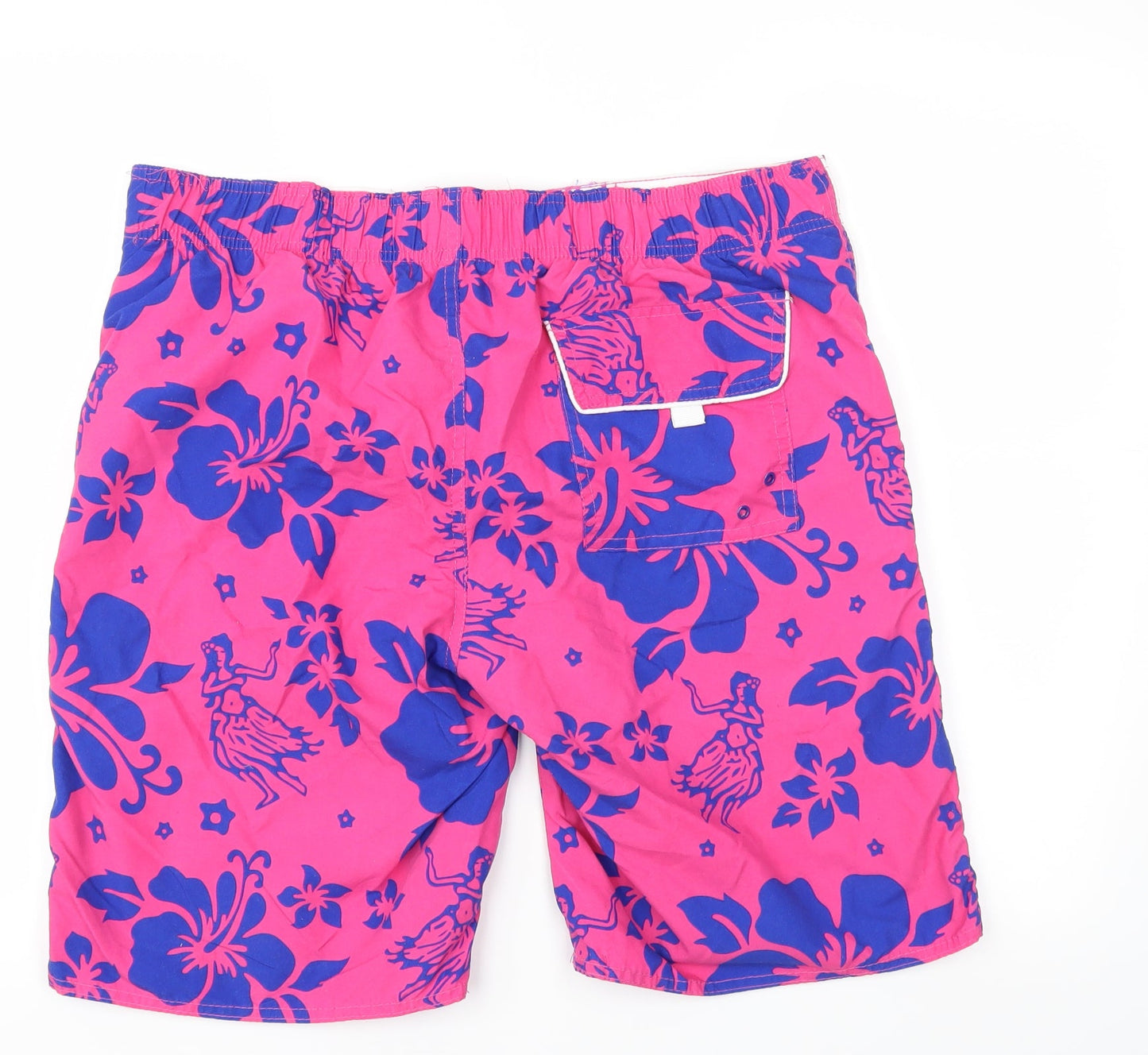 Active Mens Purple Floral  Sweat Shorts Size L